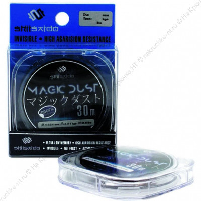 Леска Shii Saido Magic Dust, L-30 м, d-0,074 мм, test-0,48 кг, хамелеон Леска Shii Saido Magic Dust, L-30 м, d-0,074 мм, test-0,48 кг, хамелеон